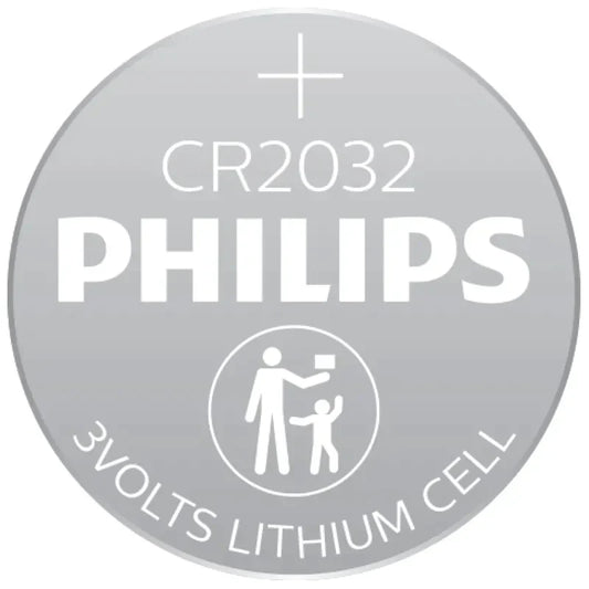 Philips Lithium Coin Battery 3V CR2032 x5 PHICR2032B5 A