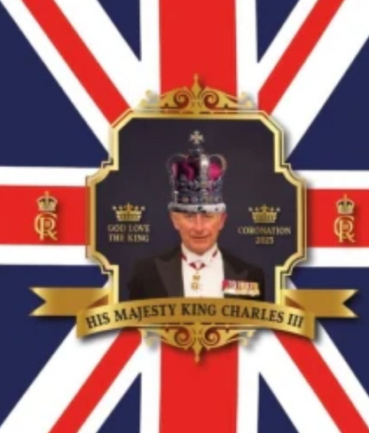 Coronation "His Majesty King Charles III" Traditional Union Jack Paper Cups Pack of 8 821603