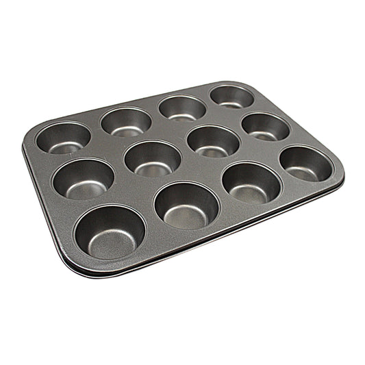 12 Cup Pan Muffin Cupcake Tray Non Stick Moulds 26 x 35 cm 4975 A