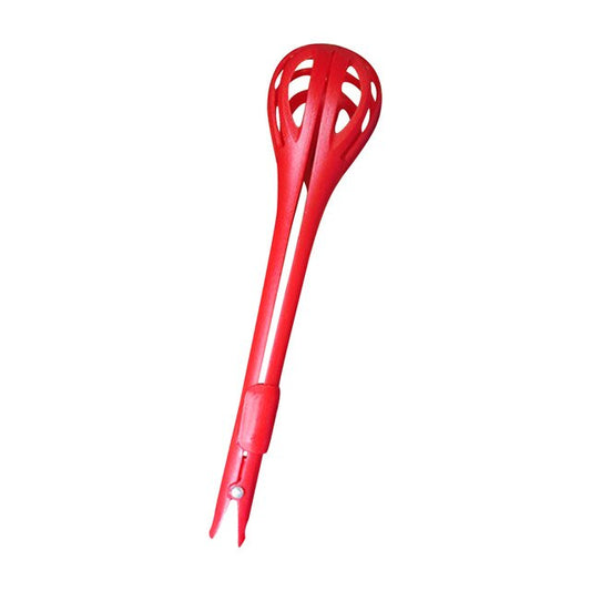 2 in 1 Egg Whisk and Tongs Plastic 27 cm Assorted Colours 7044