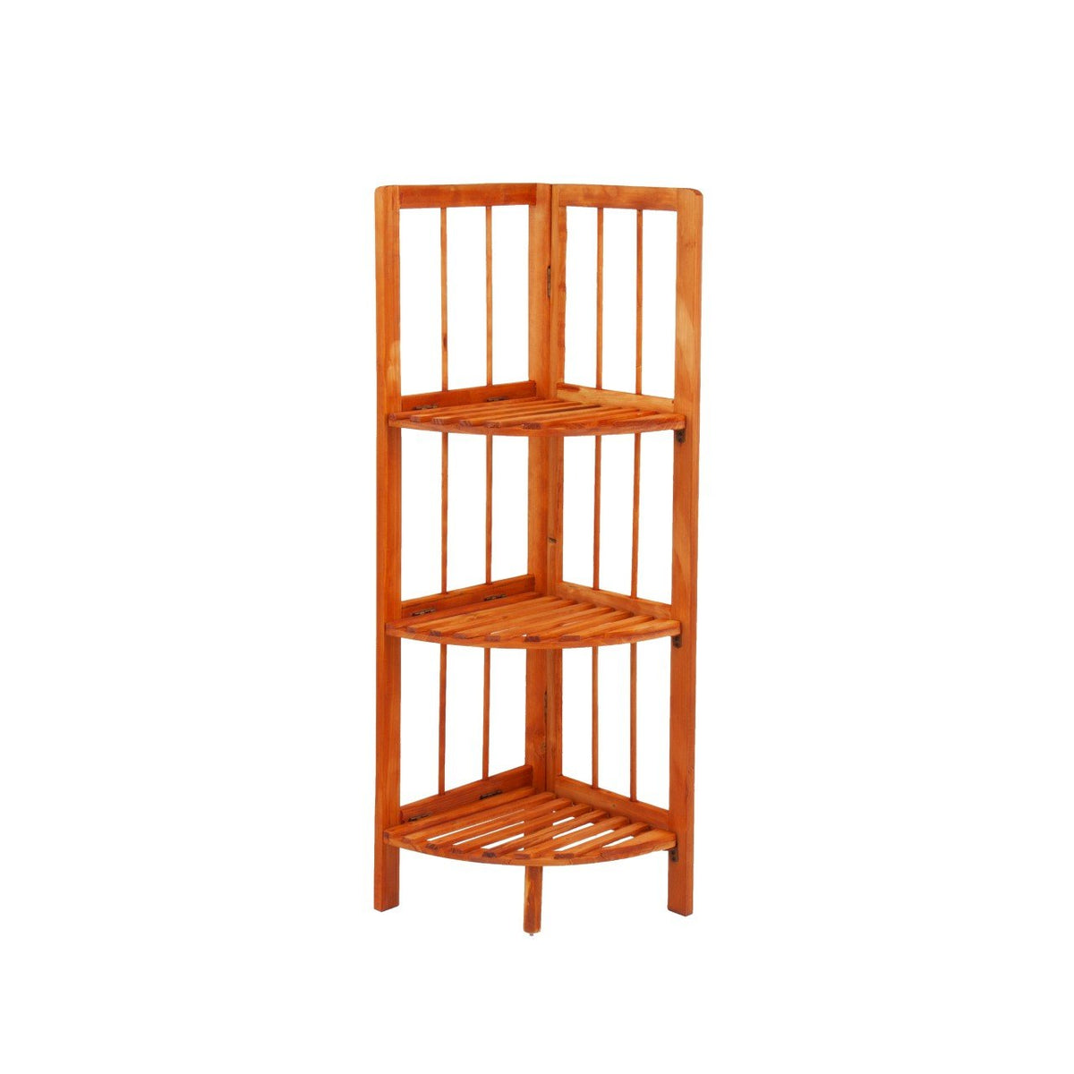 Wooden Corner Rack Maple 3 Tier 28cm x 26 x 85cm 8790