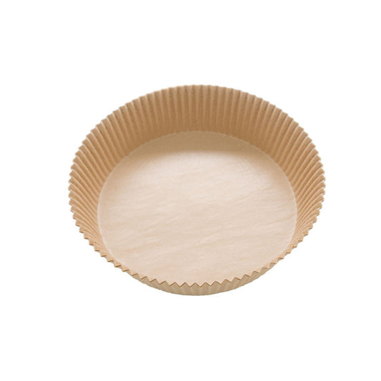 Kitchen Baking Brown Air Fryer Paper Liners Round 160 x 45 mm 50pcs 7045 A