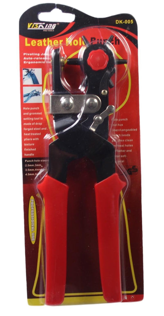 New Revolving Leather Hole Punch Plier Puncher Leather Belt Cut 2.5/3/4/4.5/5mm 5214 A