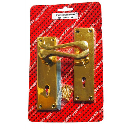 6" Vic Scroll Lock Handle Brassed 0815 A