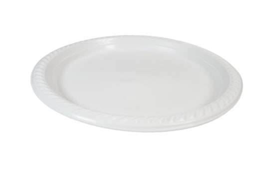 9" Disposable White Plastic Plate Pack of 100 THL2456