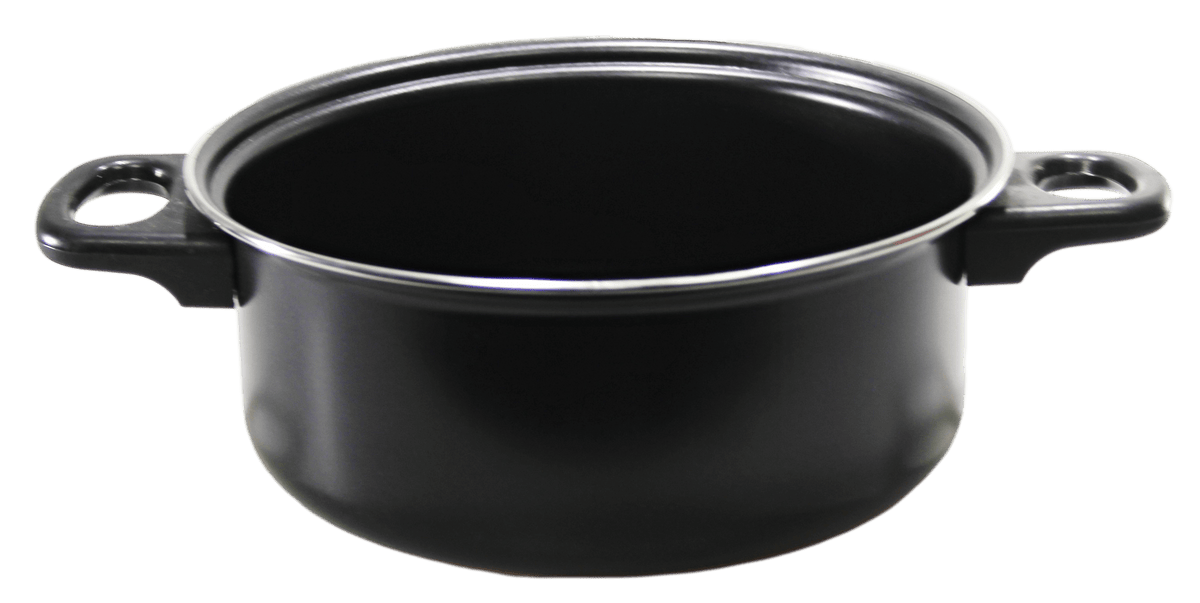 7Pc Cookware Pan Set Carbon Steel Non Stick Glass Lid 6645