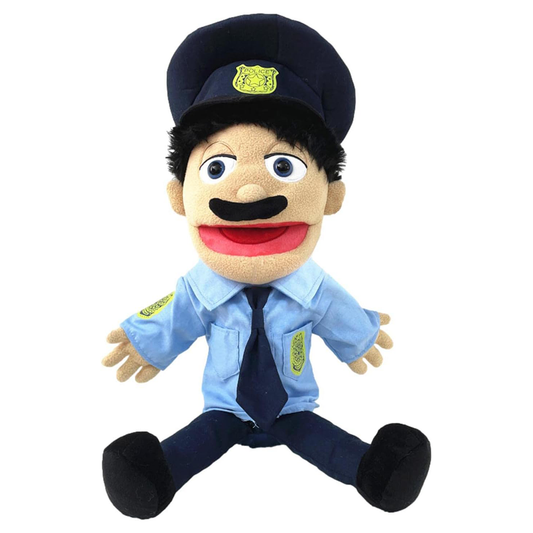 Jeffy Police Officer Hand Puppet Soft Stuffed Plush Toy Doll