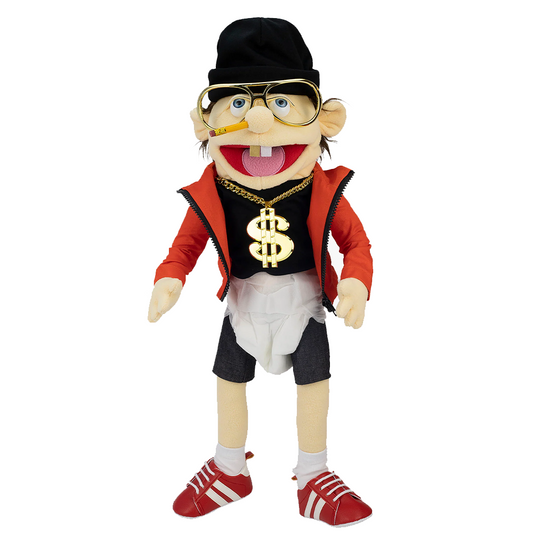 Jeffy Rapper Hand Puppet Soft Stuffed Plush Toy Doll