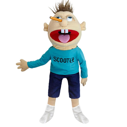 Jeffy Scooter Hand Puppet Soft Stuffed Plush Toy Doll