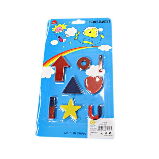 8 Pack Childrens Kids Playing Colour Magnets Assorted Shapes 5038