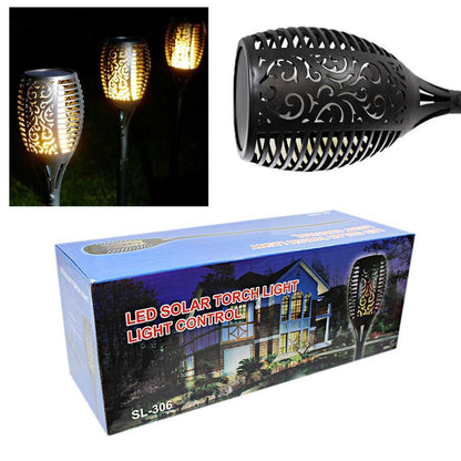 Solar Garden Lights Outdoor Waterproof LED Flickering Flames Torch 5140