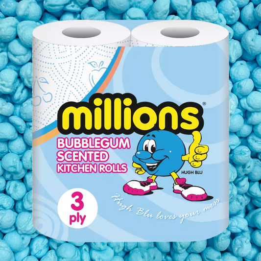 Millions Bubblegum Scented Kitchen Rolls -2 Pack