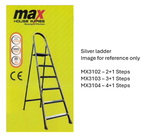 Step Ladder Heavy Duty 3+1 Diy Home Assorted Colours MX3123 / MX3103