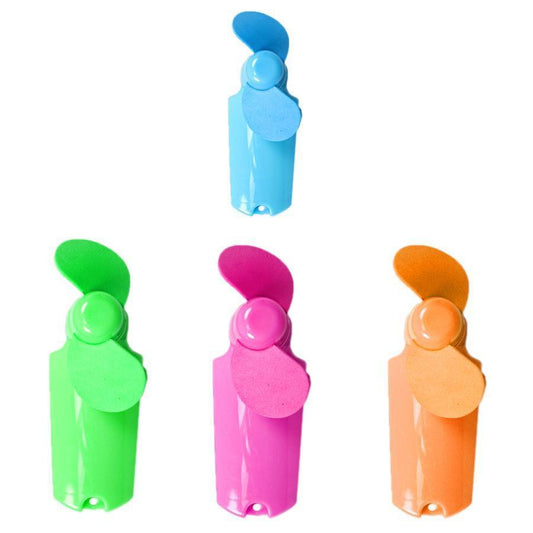 Mini Battery Operated Portable Pocket Fan 4.5 x 6 x 10 cm Assorted Colours 5109