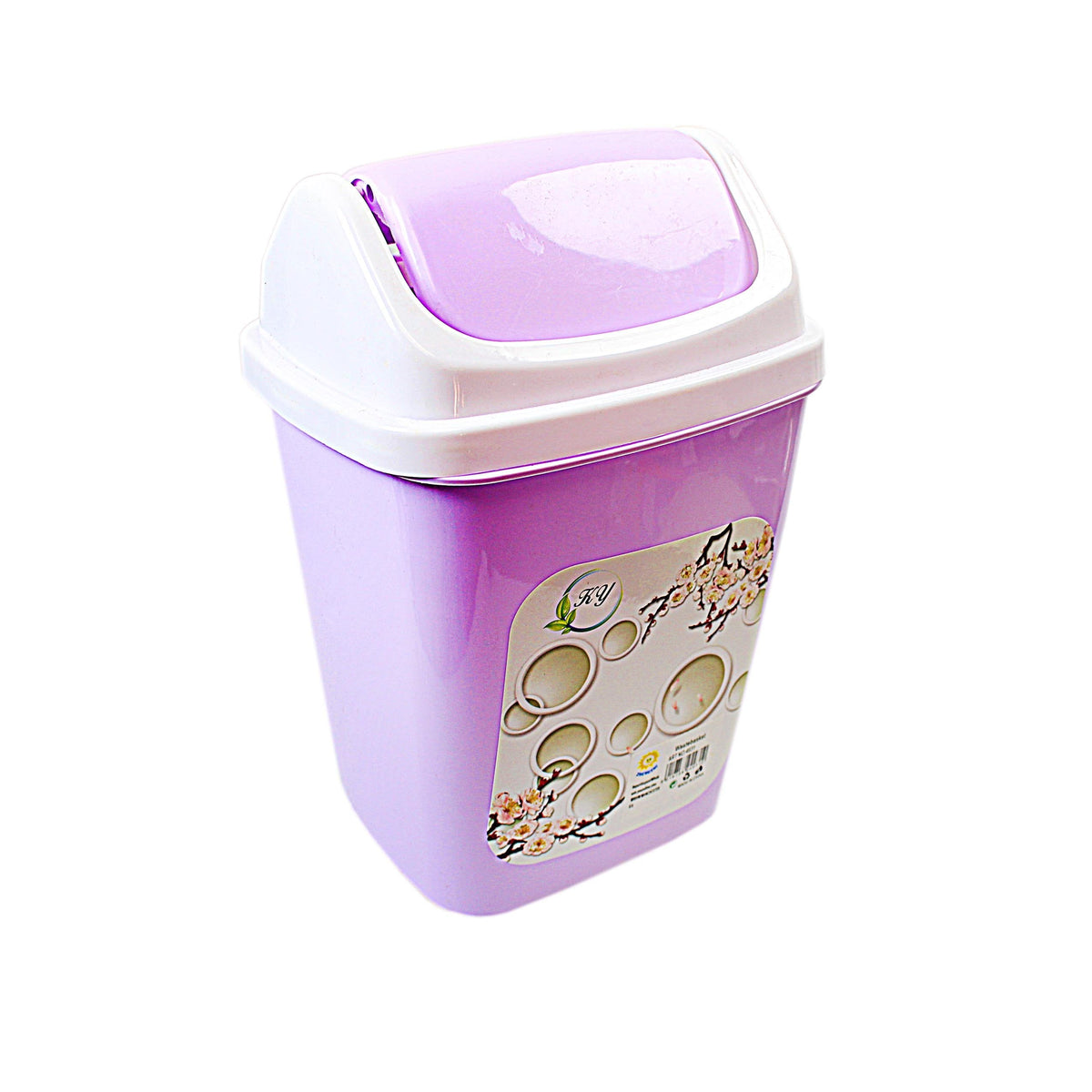 5 Litre Kitchen Bathroom Bedroom Mini Plastic Waste Bin Blue Purple 4931