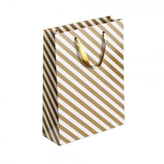 Gold / Silver Patterned Paper Gift Bag Large Assorted Designs P1911