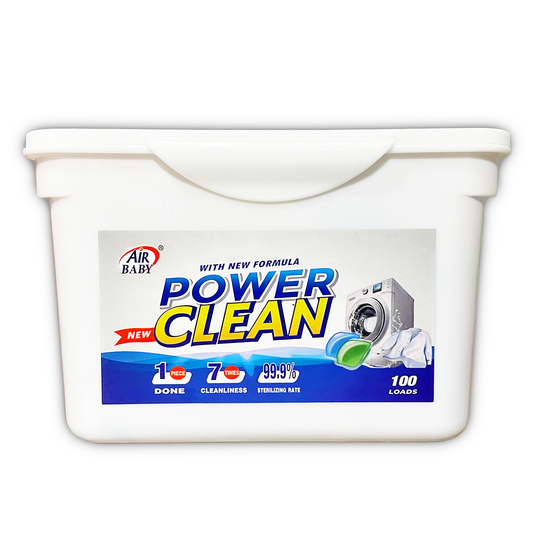 100 Laundry Detergent Pods - Power Clean New Formula
