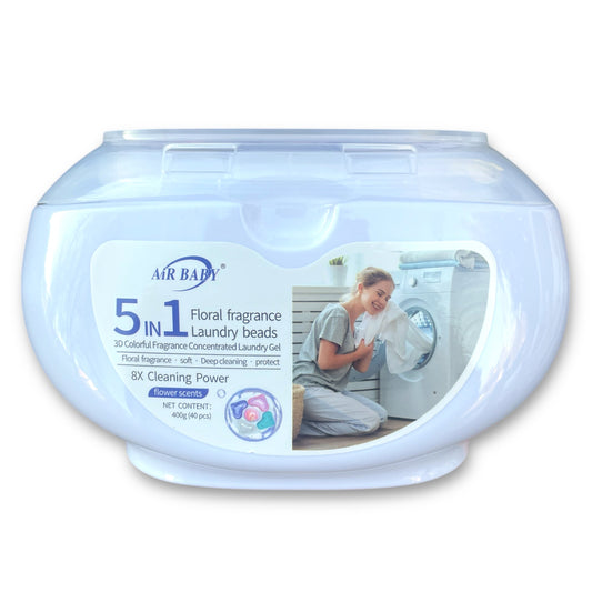 5 in 1 Laundry Detergent Gel Pods - 8x Cleaning Power - 40 Pack