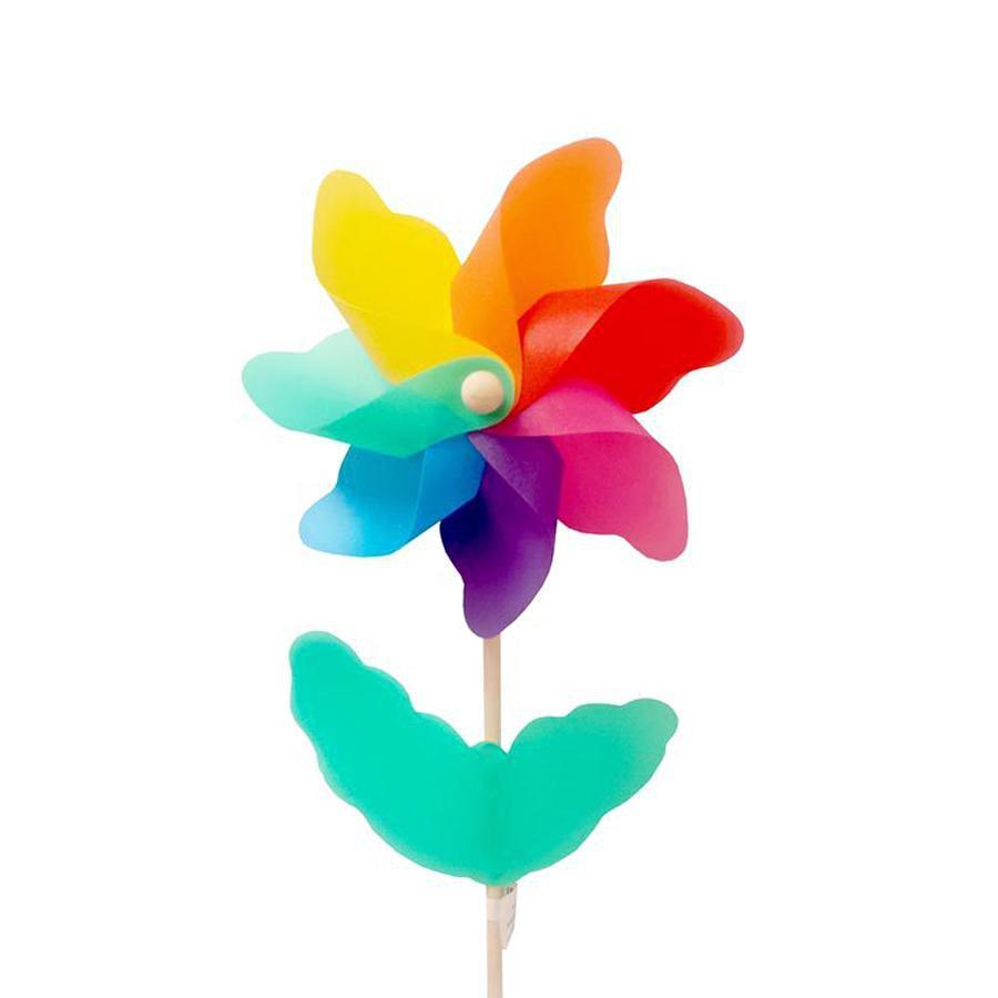 Pinwheel On Wooden Stick Garden Decoration 5086
