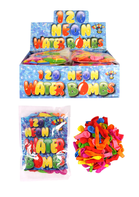 120 Pack Outdoor Fun Neon Water Bombs R51174