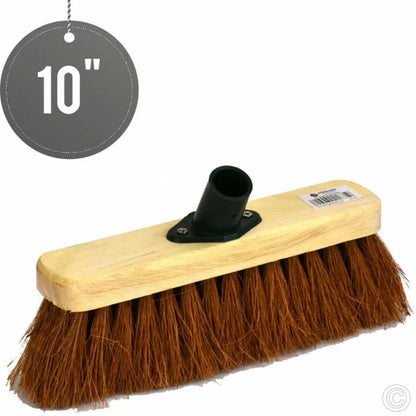 10" Soft Coco Garden Wooden Broom Brush Head ST1635