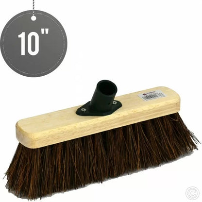 10" Hard Bassine Garden Wooden Broom Brush Head ST1636