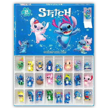 Stitch Advent Calendar Reward Box includes 24 Toy 3D Character Figures