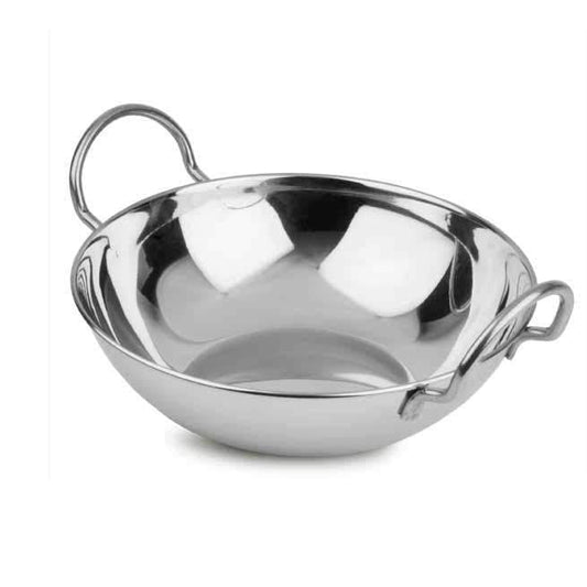 Stainless Steel Curry Indian Food Serving Dish With Handle 18cm 2073/6373
