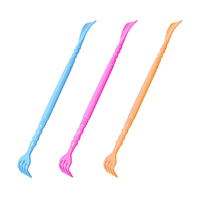 2-in-1 Plastic Shoe Horn and Back Scratcher 45 cm Assorted Colours 0810