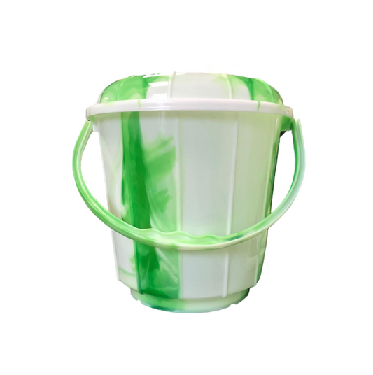 11 Litre Tie Dye Design Plastic Bucket with Lid Assorted Colours TS60989