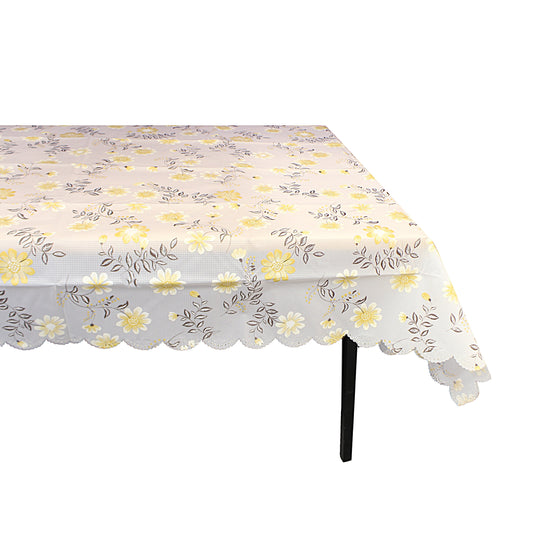 PVC Vinyl Dining Kitchen Table Cover Protector with Floral Pattern 152cm Assorted Designs and Colours 0315