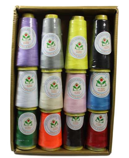Polyester Sewing Thread Assorted Colours 5244 A