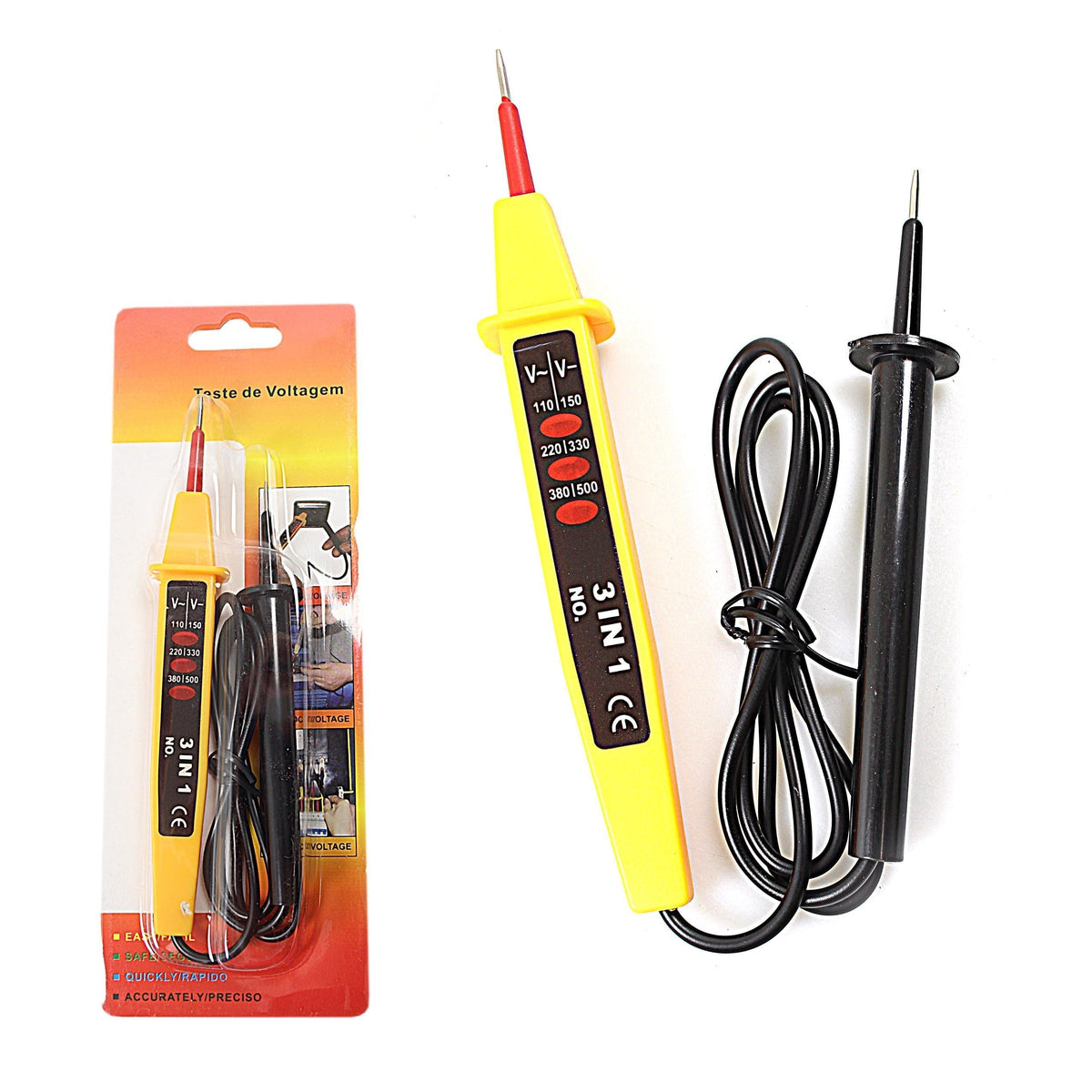 3 In 1 Electrical Voltage Circuit Tester Tests AC and DC Voltage 4948