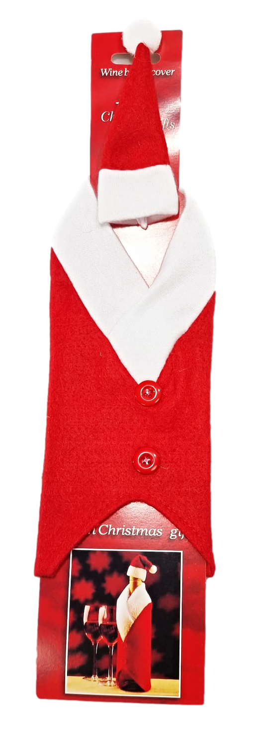 Christmas Santa Wine Bottle Cover 25 cm 1752