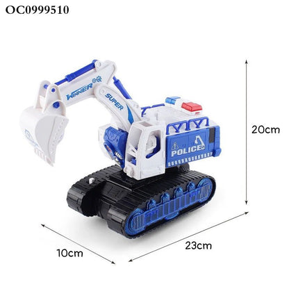 Light Up Rotating Spinning Deformation Robot Excavator with Sounds