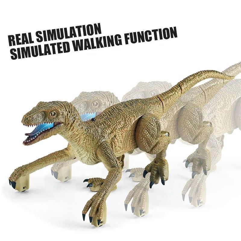 Remote Control RC Velociraptor Dinosaur with Sound & Lights