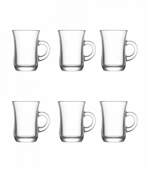 Yudum Tea Glasses Cup 95cc Set of 6 YUD402E