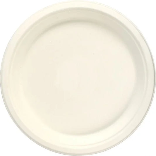Disposable Compostable Eco-Bio Bagasse Sugarcane Plates 10" Pack of 100 ST81811