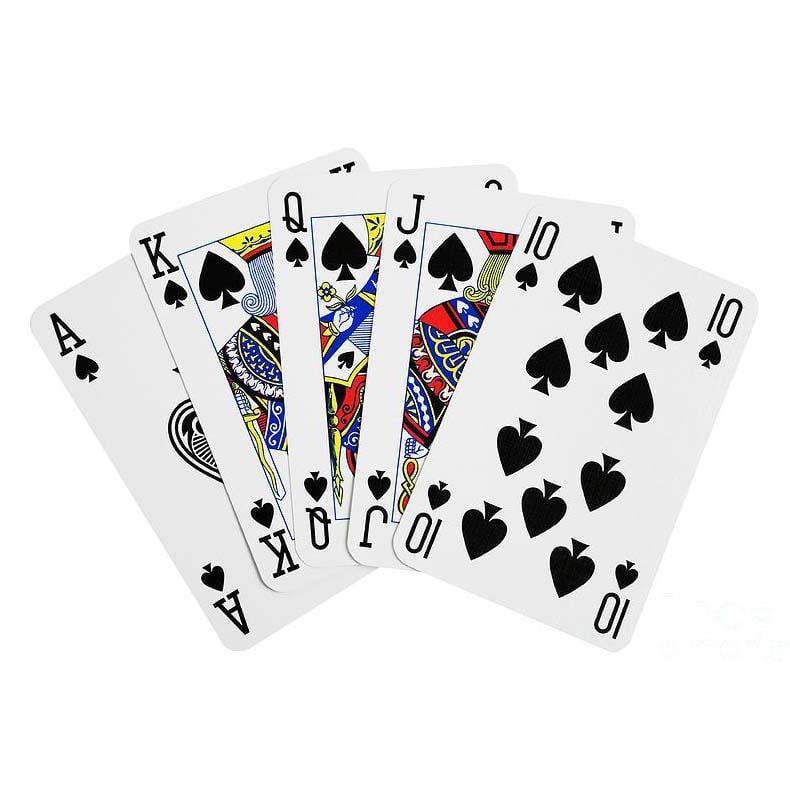 2 Pack Vegas Style Plastic Playing Cards with 3 Dice 1734 A