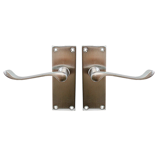 4" Vic Scroll Latch Handle Chromed 0846 A