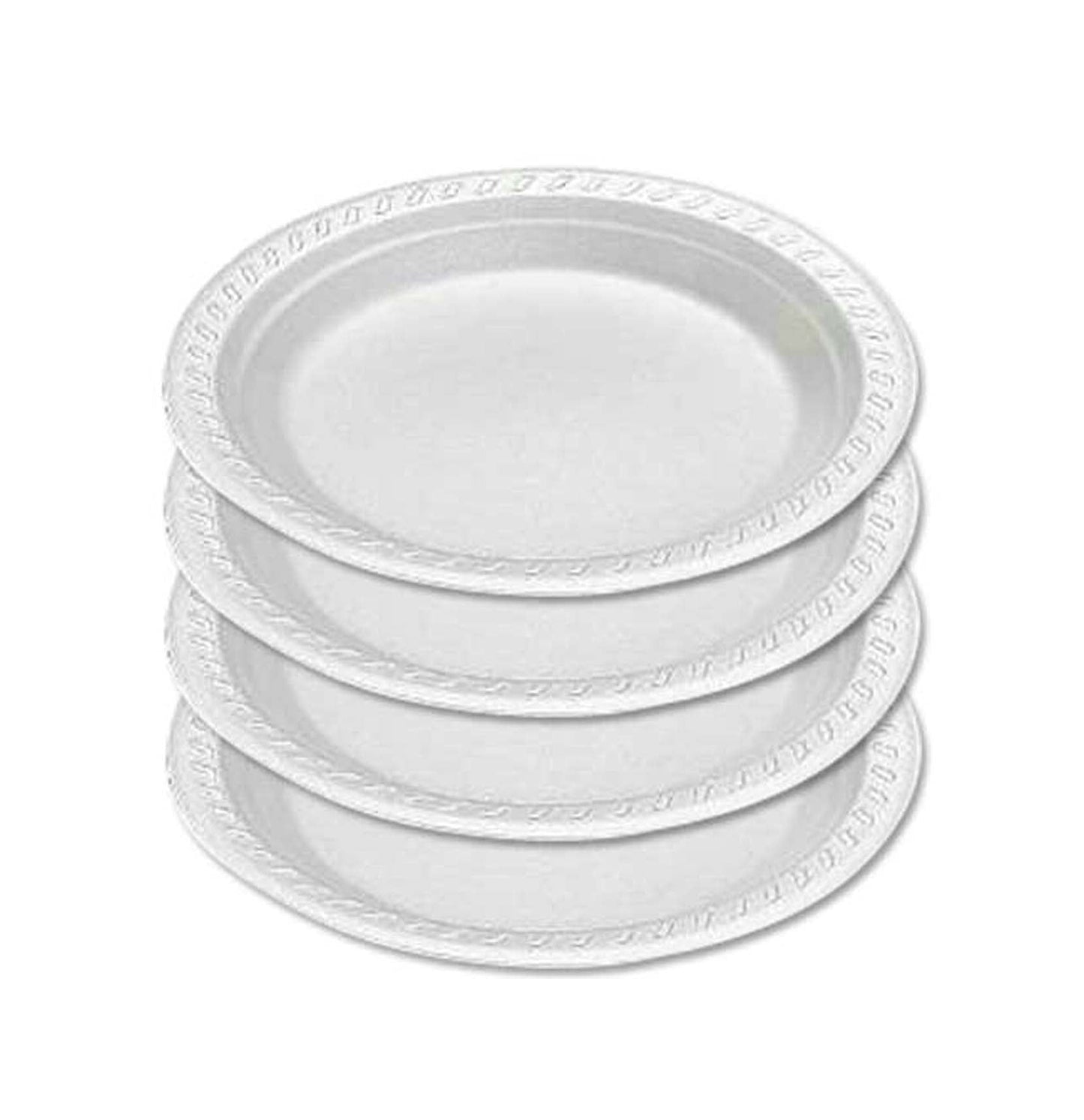 12oz Disposable White Plastic Soup Bowls Pack of 20 THL2481