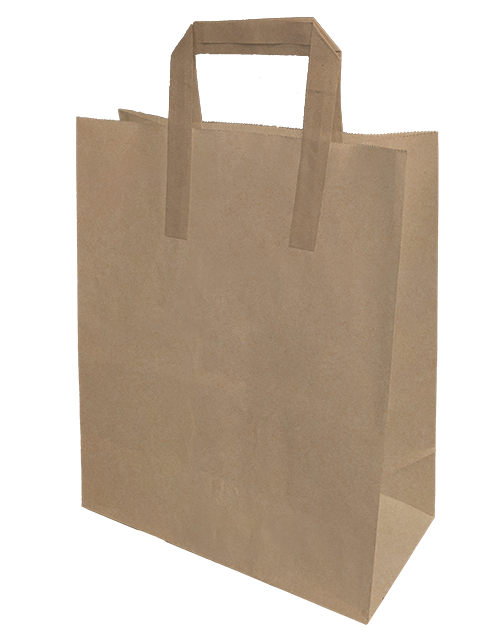 250 Pieces Brown SOS Paper Carrier Bag Jumbo External Handles 525 x 380 x 175 mm 35188