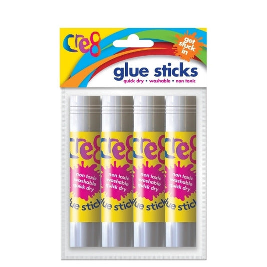 Cre8 Glue Sticks 10g Pack of 4 P2908