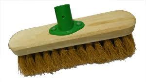 10" Soft Coco Garden Wooden Broom Brush Head F.01 / BKTN