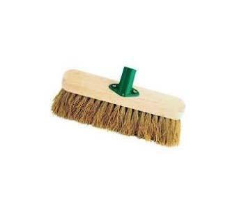 10" Soft Coco Garden Wooden Broom Brush Head SK28388