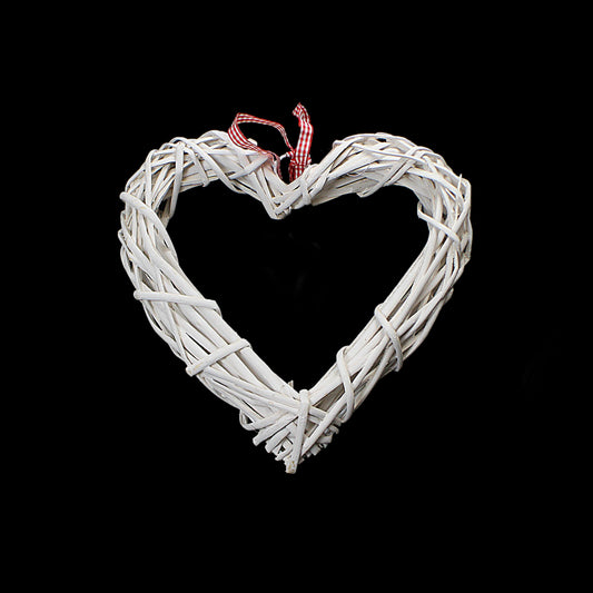 Garden Decoration Straw Heart 20 cm 3553