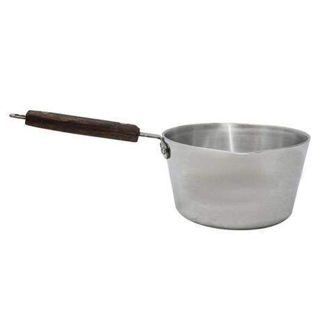 Milk Pan Nr 1 Heavy Duty Aluminium Cooking Sauce Pan Pot Wooden Handle MK1A