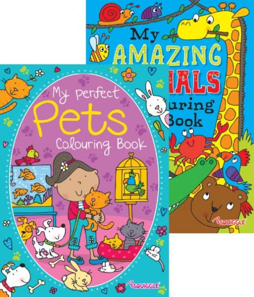 Amazing Animals & Pets Colouring Books Random Sent P2803
