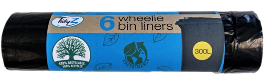 Wheelie Bin Liners 300L Pack of 6 B0517