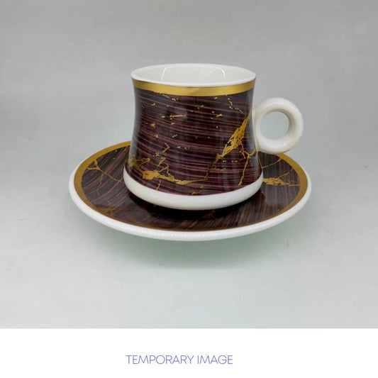 Durane Tea Set Meander Black Gold 12pc 10192